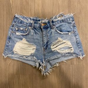 Denim shorts